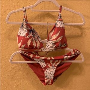 Roxy large two piece very cute print